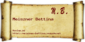 Meiszner Bettina névjegykártya